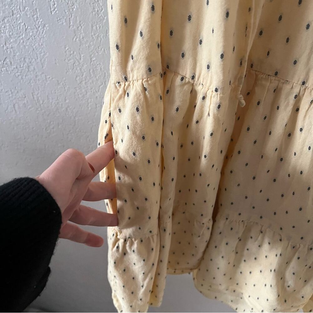 Cleobella Eloise Yellow Polka Dot Ruffle Mini Dress - Picture 6 of 9